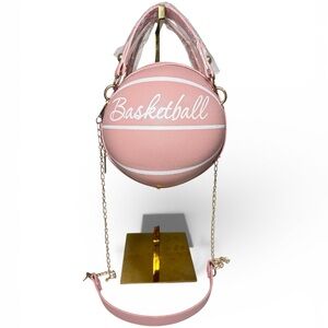 Pink Basketball Crossbody Bag - Trendy Women’s Handbag